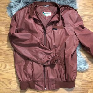 Vtg Members Only Jacket Maroon Oversize XL Tall